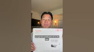 Unboxing my CompTIA Security+ certification kit!