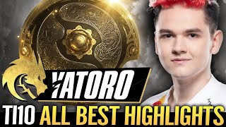 🔥 YATORO road to TI10 CHAMPION — All Best Highlights 3x RAMPAGE Team Spirit Dota 2