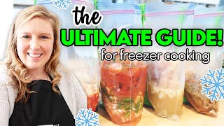 ❄️How to Make FREEZER MEALS 🍔 Never Worry About Dinner Again!