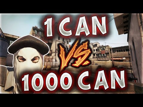 1 CAN VS 1000 CAN  İMKANSIZLARI BAŞARDI !! (CS:GO)