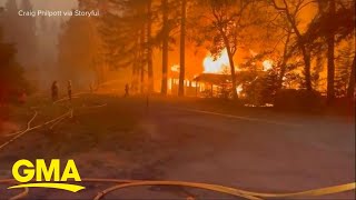 Extreme wildfire forces thousands to evacuate in California | GMA