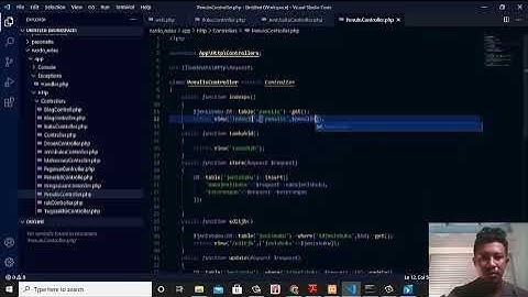 modul5  CRUD pada database perpustakaan menggunakan laravel