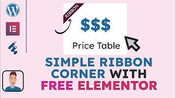 Elementor Tutorial | CSS Ribbon Top Right Corner For Website Price Table | Elementor Tutorial 2022