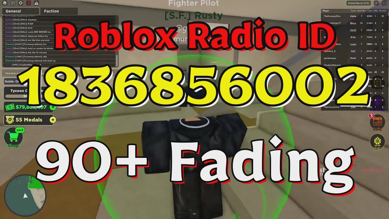 Fading Roblox Radio Codes/IDs - YouTube