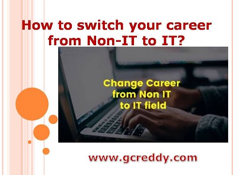 How to switch your career from Non IT to IT? | G C Reddy |