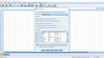Importing data from Excel to SPSS using syntax.