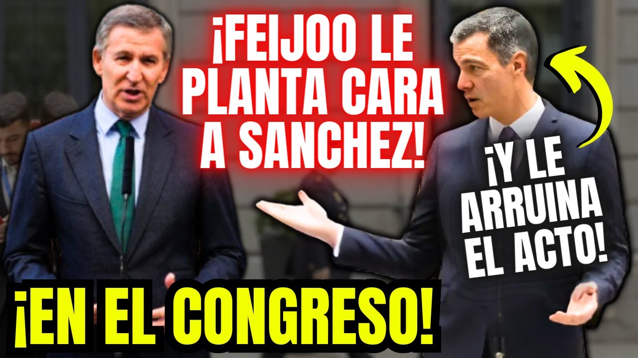 FEIJOO 🔥¡SE PLANTA EN EL CONGRESO!🔥y le AMARGA a SÁNCHEZ el ACTO de la CONSTITUCIÓN ¡AL SOLTAR ESTO!