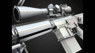 M110 Sniper rifle 3D model from CGTrader.com