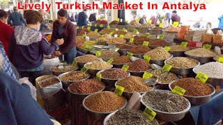 Shopping Tour of Antalya’s street market in Konyaaltı: Liman Pazarı/Tuesday Market, 2022