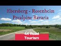 Driving Germany: St2080 Ebersberg - Rosenheim - 4k scenic drive through Prealpine Bavaria