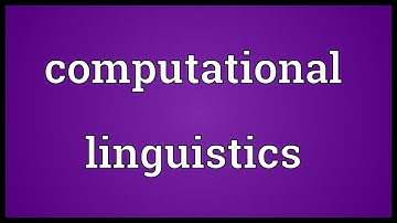 Computational linguistics Meaning