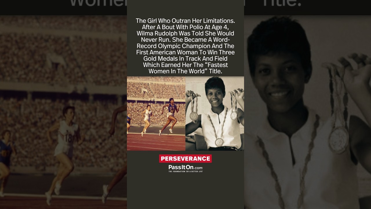 Despite Polio As A Child Wilma Became The Fastest Women In The World