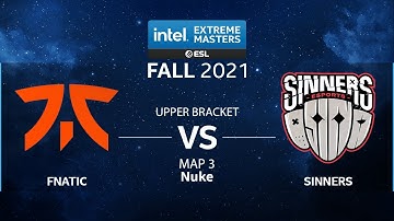 CS:GO - fnatic vs. SINNERS [Nuke] Map 3 - IEM Fall Closed Qualifiers 2021 - EU