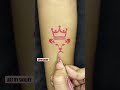 How to make lion tattoo in red colour on hand shorts tattoo art viral tattoo viral.