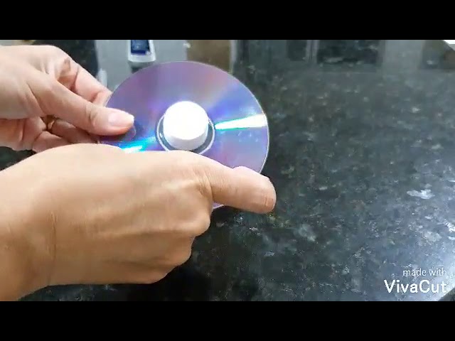 Como Fazer um PIÃO CASEIRO com CD💿 