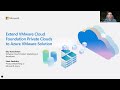 Extend VCF Private Clouds to Azure VMware Solution - May 20, 2025