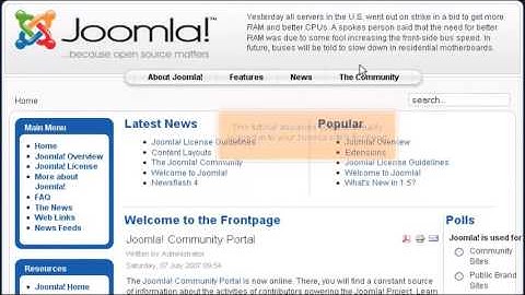 How to participate in a poll in Joomla