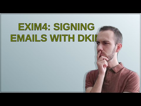EXIM4: Signing Emails with DKIM