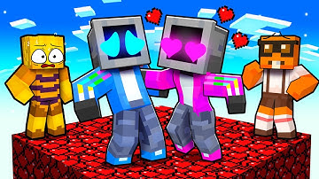 Crazy Fan Girl on ONE HEART BLOCK in Minecraft!