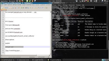 how to get emails from any domain with Metasploit