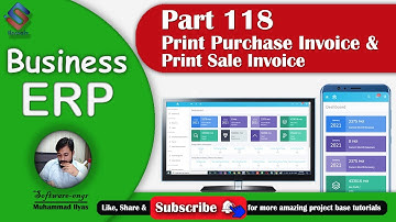 Business ERP Part 118 Print Purchase Invoice and Sale Invoice in ASP.NET MVC