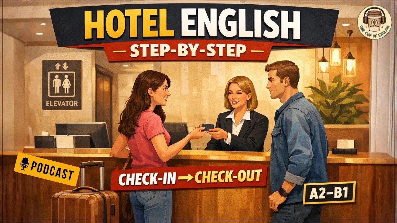 Hotel English Conversation | Check-In to Check-Out | Real Travel ...