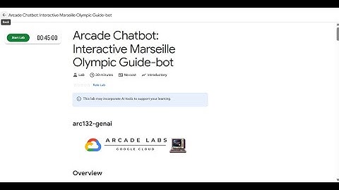 Arcade Chatbot  Interactive Marseille Olympic Guide bot #arc132 genai #qwiklabs #arcade