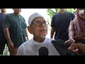 Sidang Media Tuan Guru Haji Abdul Hadi Awang selepas selesai membuang undi di Rusila, Terengganu