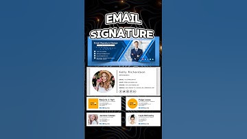 How to create Email signature with images | FREE Email templates | professional Email sign design