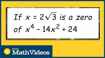 Given a zero find the remaining zeros