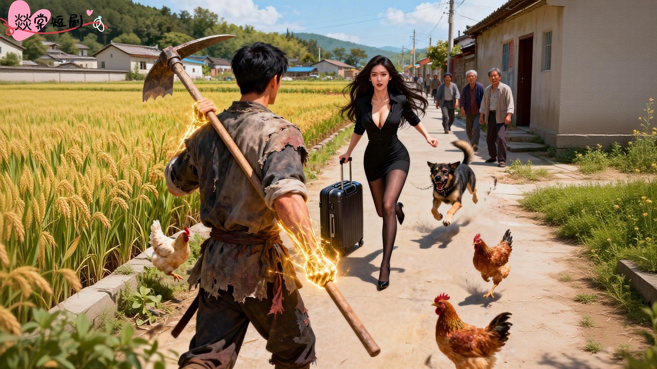 鄉下小夥意外救下被惡狗追趕的美女總裁，豈料她直接拉他結婚當他老婆！以為是個窮苦人家，沒想到小夥竟是隱藏的千億首富，婚後助她登頂首富寵成公主！#救下美女总裁后被逼婚了