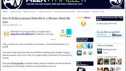 social niche builder - Creating Niche Site Content For WordPress.avi