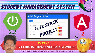 What is Angular ? How Angular Works?  Project With Spring Boot and Angular.Student Management System