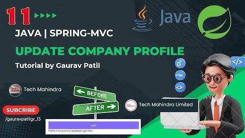 #11: Spring MVC project update company profile Java tutorial
