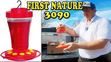 First Nature 3090 32 ounce Hummingbird Flower Feeder Unboxing and Review