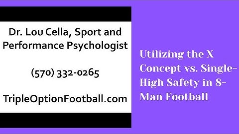 Utilizing the X Concept vs. Single-High Safety in 8-Man Football