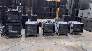 with 6 cabinets, 6 LA12X: 18 LA4X: 24 KS28 subwoofer: 32 K2 line array: 12 X15.