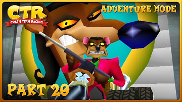 Crash Team Racing (PS1) - Adventure Mode - Part 20 - Pinstripe