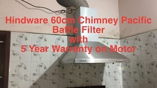 Hindware 60cm hood  Chimney Pacific Baffle Filter with 5 Year Warranty on Motor screenshot 4