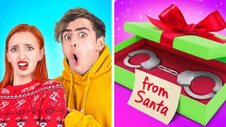 SANTA'S NAUGHTY LIST || Funny Crazy Christmas Situations! Home Alone Hacks by 123 GO! CHALLENGE