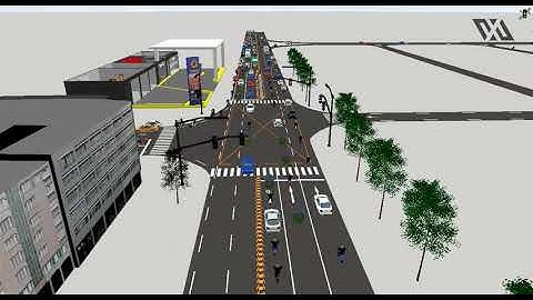 Simulation Traffic Animation | Visual Animation 2020