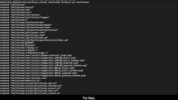 The Slow Learning of Perl Catalyst - Chapter 1/Part-03