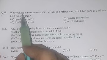 MCQ MMM Part 2Mechanical Measurement and Metrology| MMM