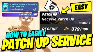 How to EASILY Purchase the Patch Up Service from Characters or Mending Machines - Fortnite Quest