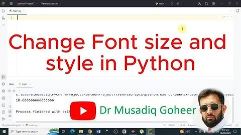 How to change Font size and style in Python