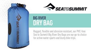 . Volumen 20 L Sea to Summit Big River Drybag 20L schwarz 420D Ripstop Nylon 