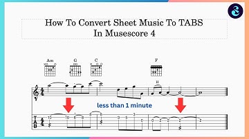 Easily Convert Sheet Music To Guitar TABS In Musescore 4 (2025)