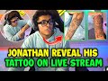 Jonathan reveal his tattoo on live  mvp trophy and forest elf set on tattoo 