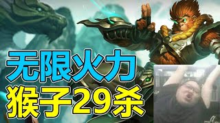 【PDD】骚猪无限火力猴哥29杀，真正的1V5！！