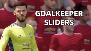 FIFA 21 Realistic Sliders Goalkeeper Career Mode Sliders